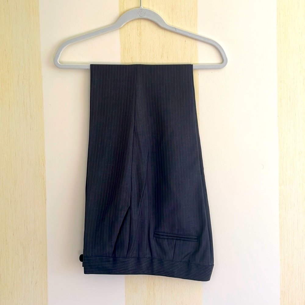 J. Crew Gray Pinstripe Pants